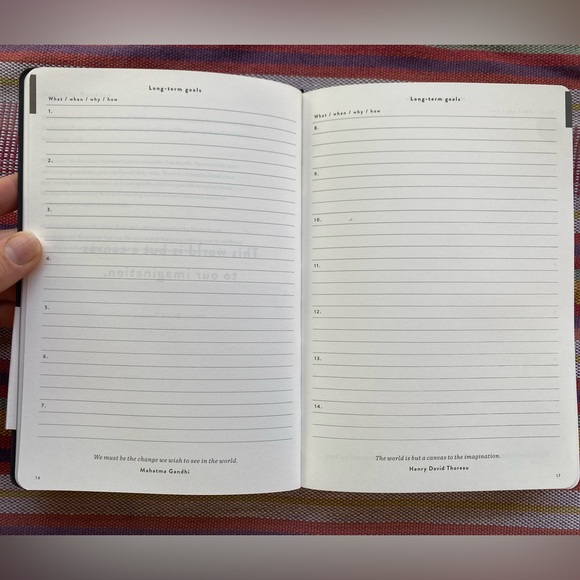 Daily Goal Setter Planner (with pen included) - Picture 2 of 5